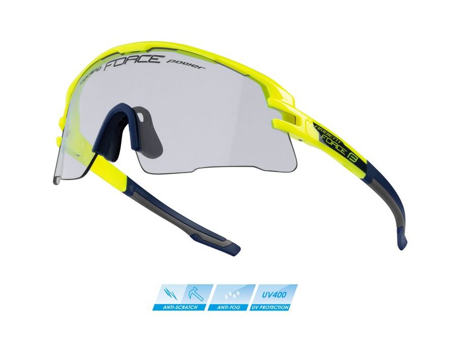 brýle FORCE AMBIENT,fluo-modré,fotochrom.skla