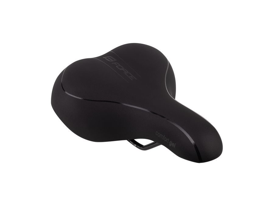 Dámské turistické sedlo FORCE COMFORT GEL, černé