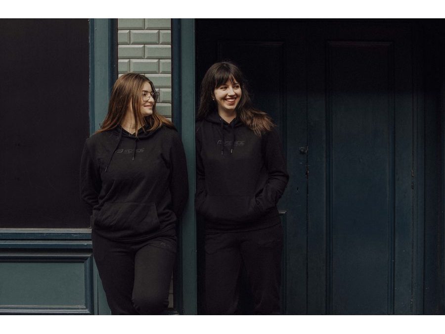 Pánská mikina FORCE COMFY UNI přes hlavu s kapucí, černá