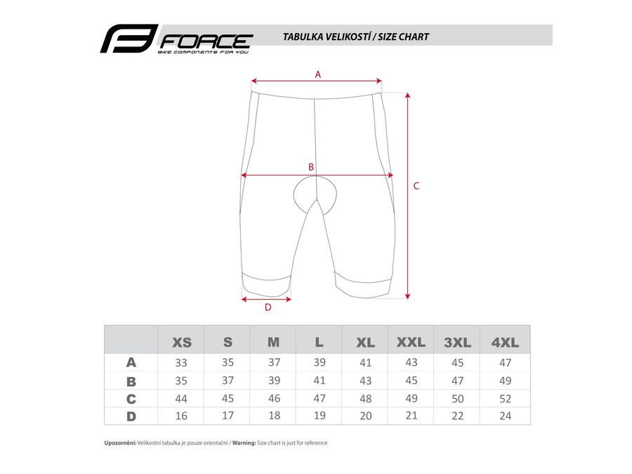 Pánské kraťasy do pasu s vložkou FORCE B21 EASY, černé