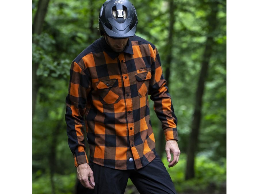 Pánská technická bike košile HORSEFEATHERS Prom, burnt orange