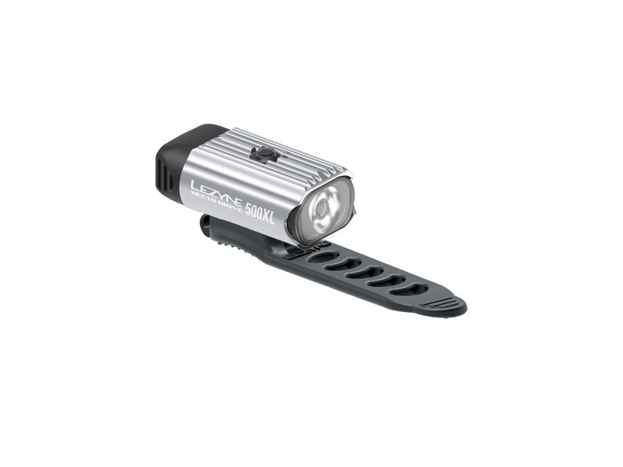 Přední světlo LEZYNE LIGHT FRONT HECTO DRIVE 500XL SILVER GLOSS