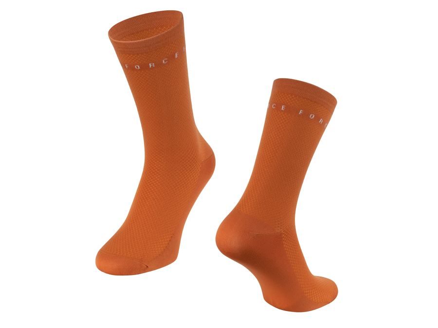 Dlouhé ponožky FORCE SMACK, cihlové
