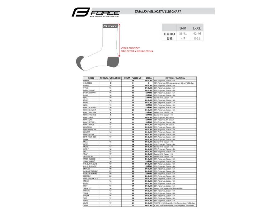 Dlouhé ponožky FORCE STRIPE, fialové