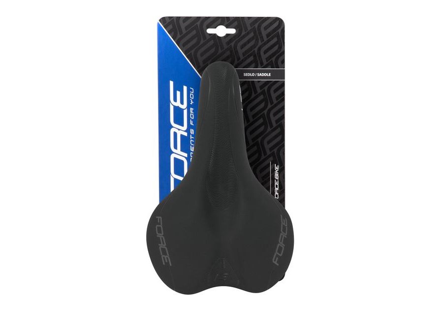 dámské turistické sedlo FORCE LEE COMFORT, černé