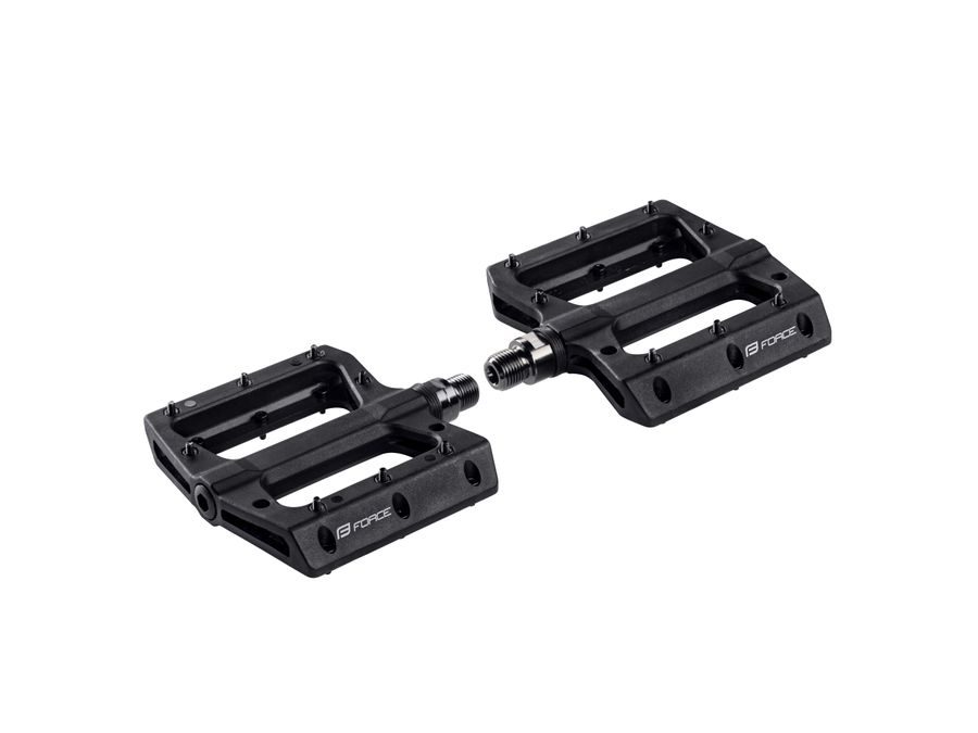pedály FORCE BLIZZ 2.0 nylonové, prům. ložiska,črn