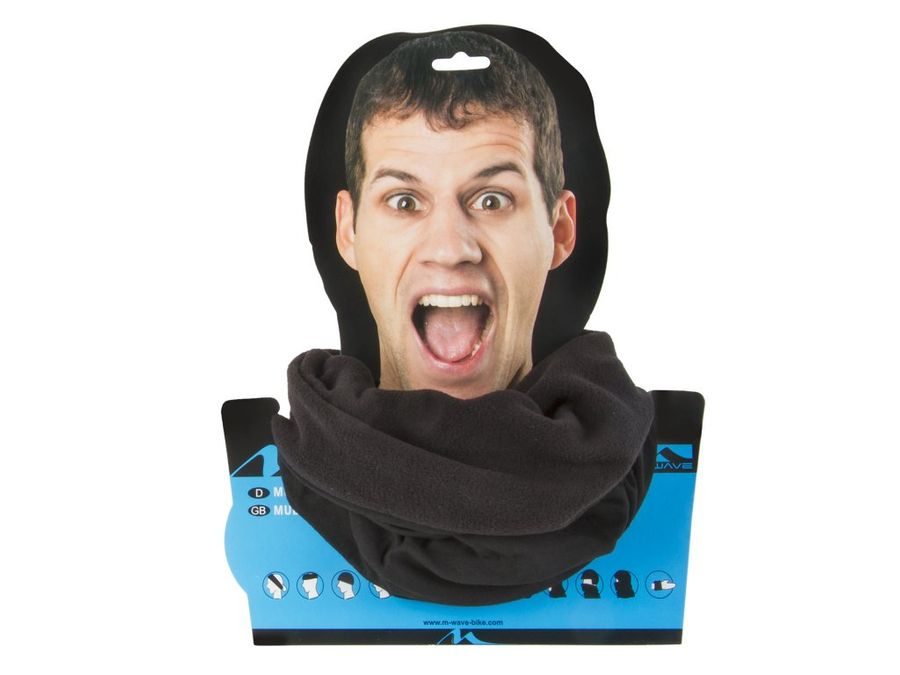 Šátek M-WAVE Fleece, černý