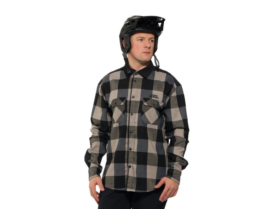 Pánská technická bike košile HORSEFEATHERS Prom, silver birch