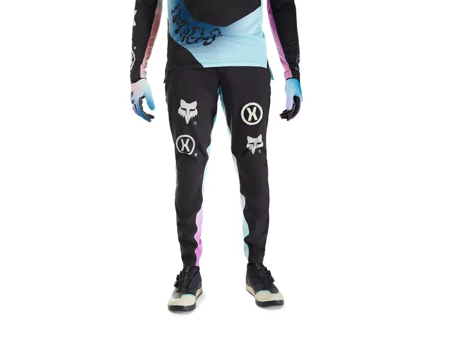 Pánské kalhoty do pasu bez vložky FOX Flexair Hello Future Pants, Black