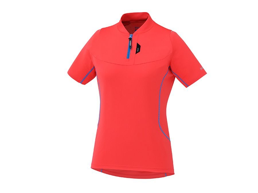 Dámský dres s krátkým rukávem SHIMANO Touring, teaberry