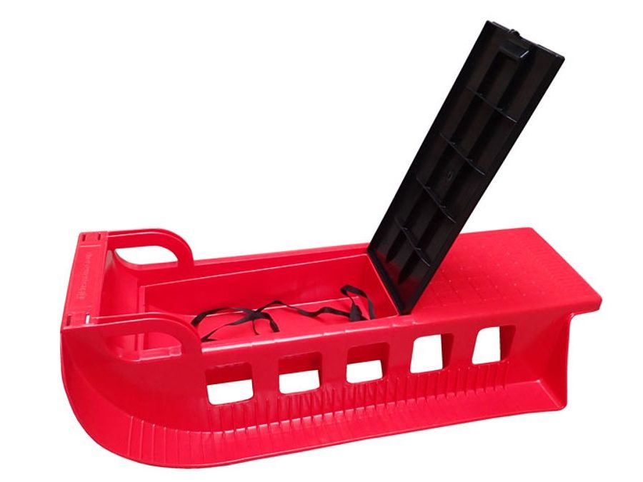 Dětské sáňky Kamzík plastové - červený