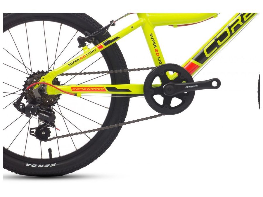 Dětské kolo Core Nipper 20" odlehčený superlight, Žlutá + Černá 2025, 7,84kg
