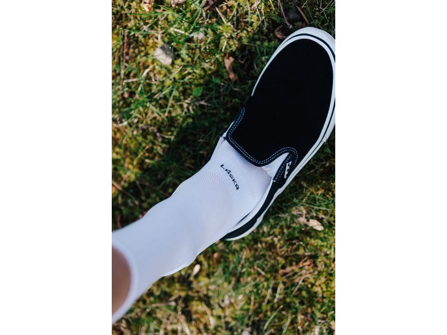 Dlouhé ponožky Kolo je Láska Bad day, bílá