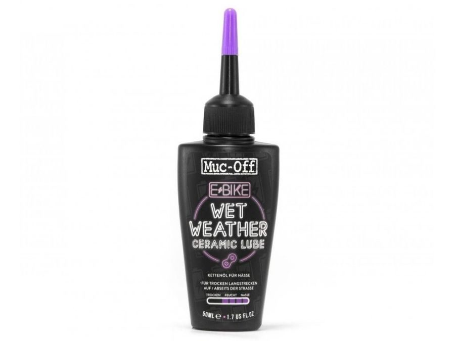 MUC-OFF EBIKE CERAMIC WET LUBE 50 ml - Mazivo s keramikou na řetěz elektrokol do mokra