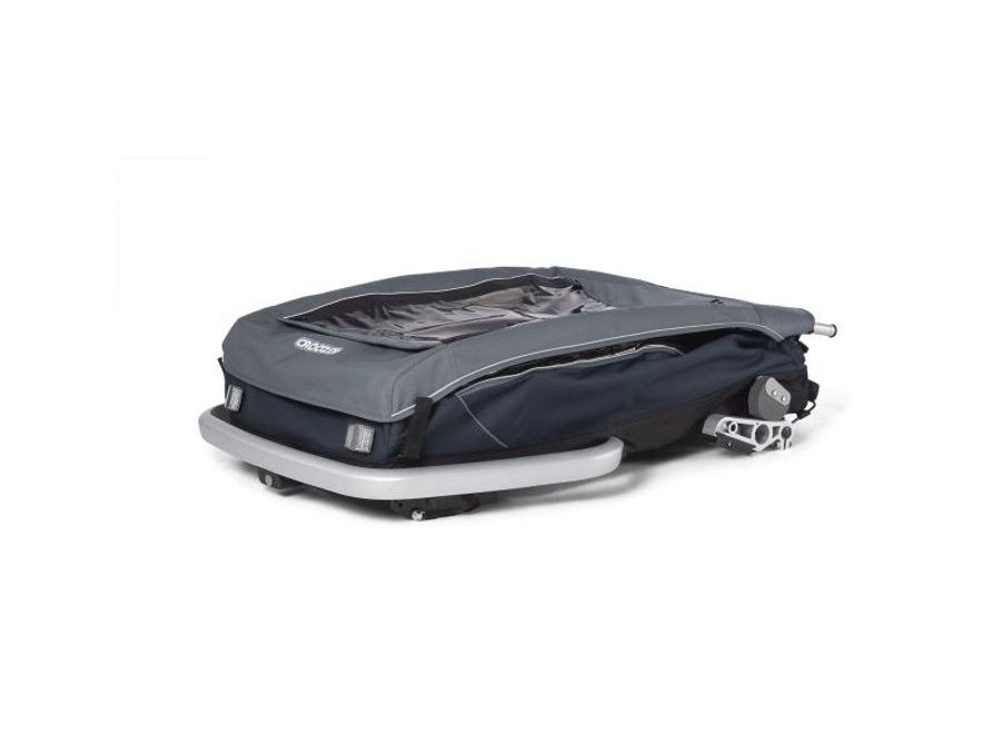 Odpružený vozík za kolo CROOZER KID FOR 2 PLUS Vaaya GRAPHITE BLUE 2020 2v1