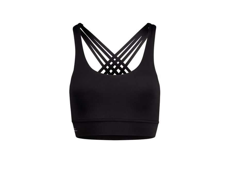 Sportovní podprsenka FORCE SIMPLE, černá