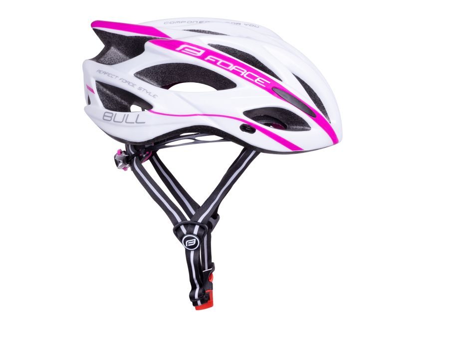 Helma FORCE BULL, bílo-růžová