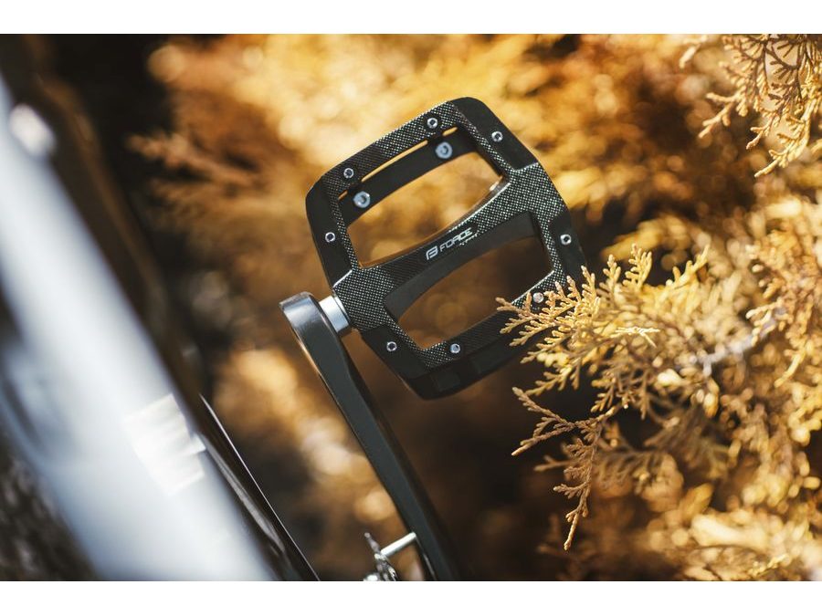 Pedály Force BMX / DOWNHILL hliníkové, černé