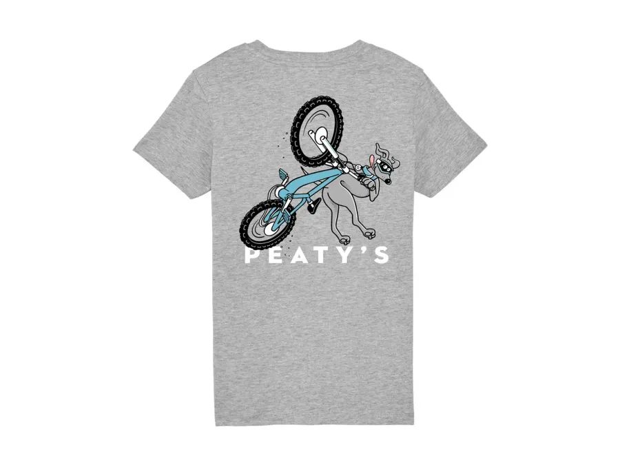 Tričko PEATY'S KIDSWEAR TRIKO S KRÁTKÝM RUKÁVEM - CAN CAN / GREY