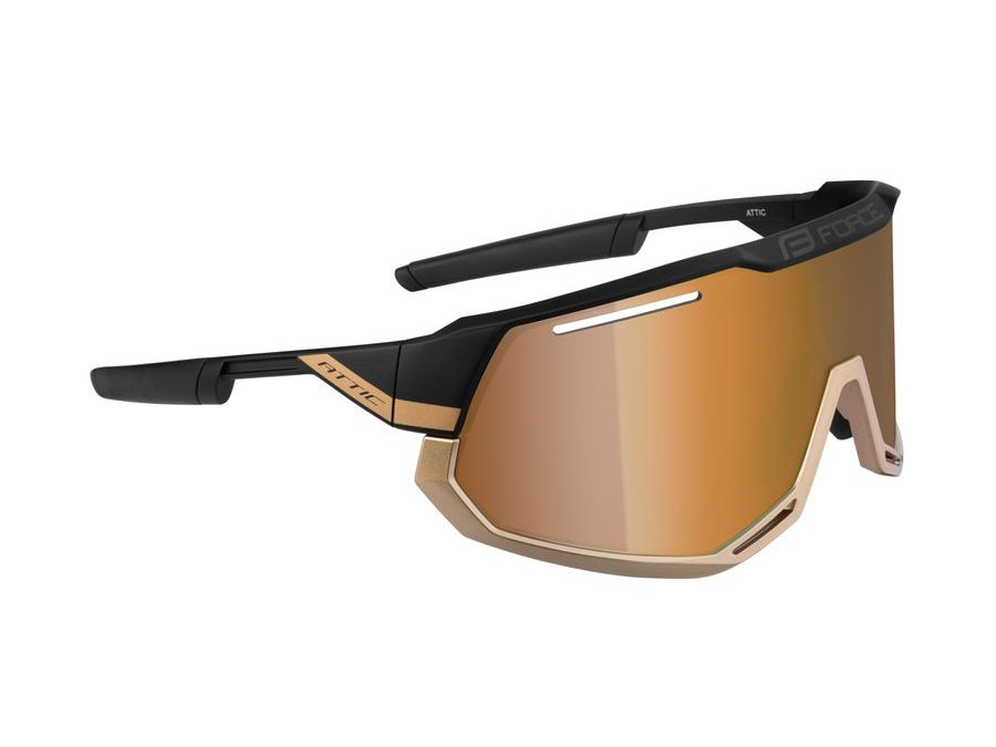 brýle FORCE ATTIC černo-zlaté, zlaté zrc. sklo
