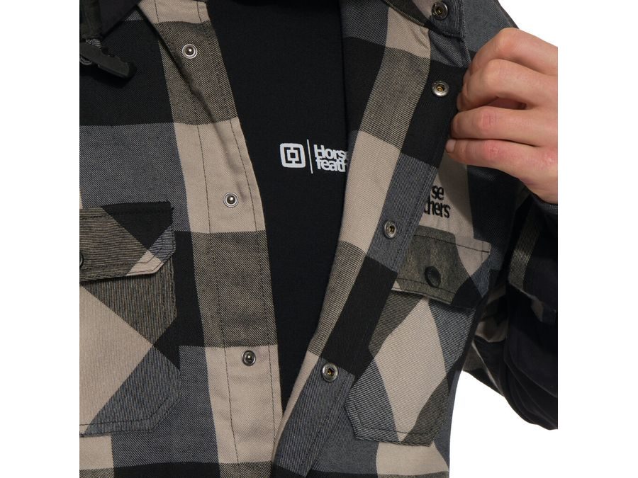 Pánská technická bike košile HORSEFEATHERS Prom, silver birch