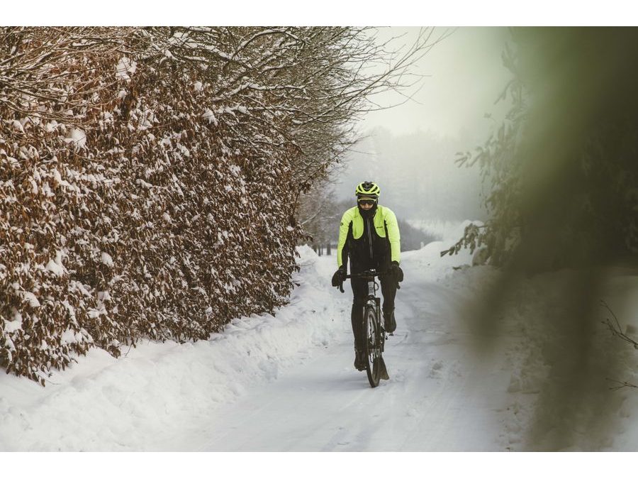 Pánská zimní bunda FORCE X100, černo-fluo