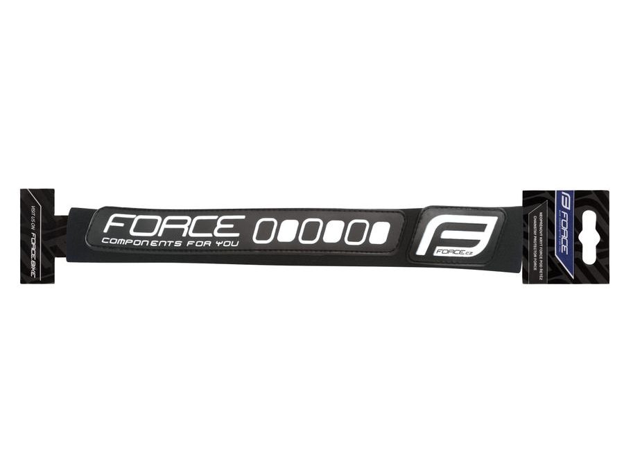 Kryt pod řetěz FORCE RUBBER neoprénový 9,5cm,černý-bílý