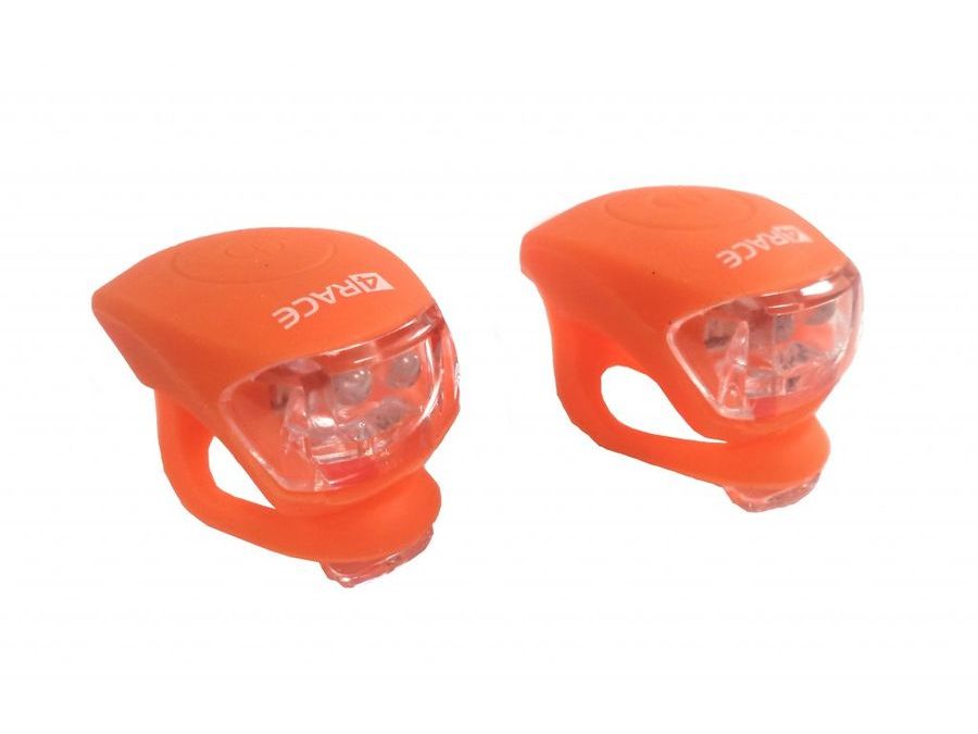 Blikačka přední+zadní 4RACE LS03 silicon oranžová