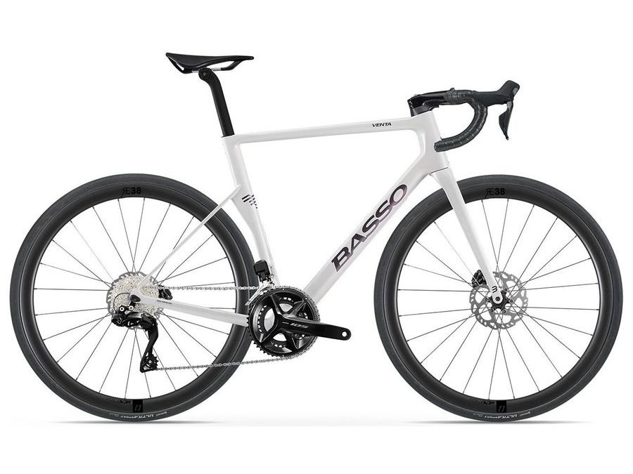 Silniční kolo Basso Venta R Shimano 105 DI2, Microtech RE38, pearl white 2026