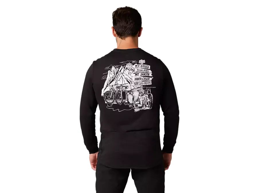 Pánský dres s dlouhým rukávem FOX Ranger Ls Dr Jersey, černý