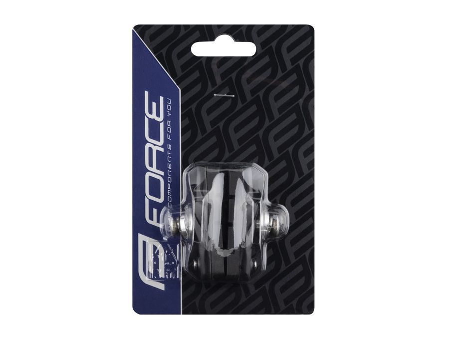 Brzdové špalky FORCE silniční výměnné, černé 55mm