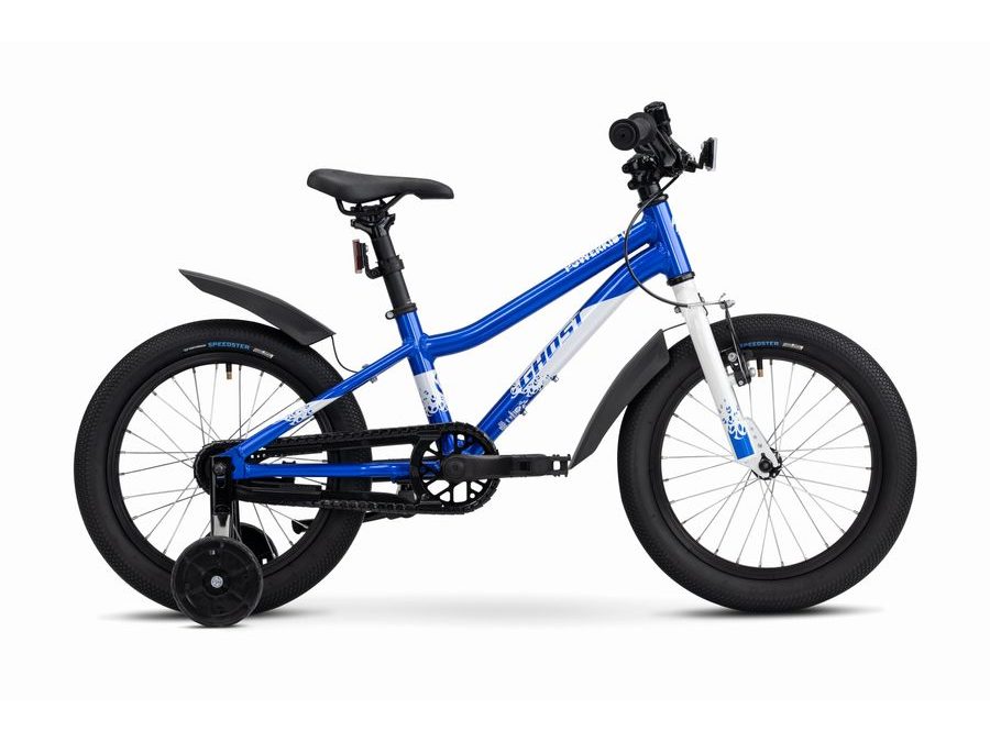 Dětské kolo GHOST Powerkid 16 Candy Blue/Pearl White Gloss