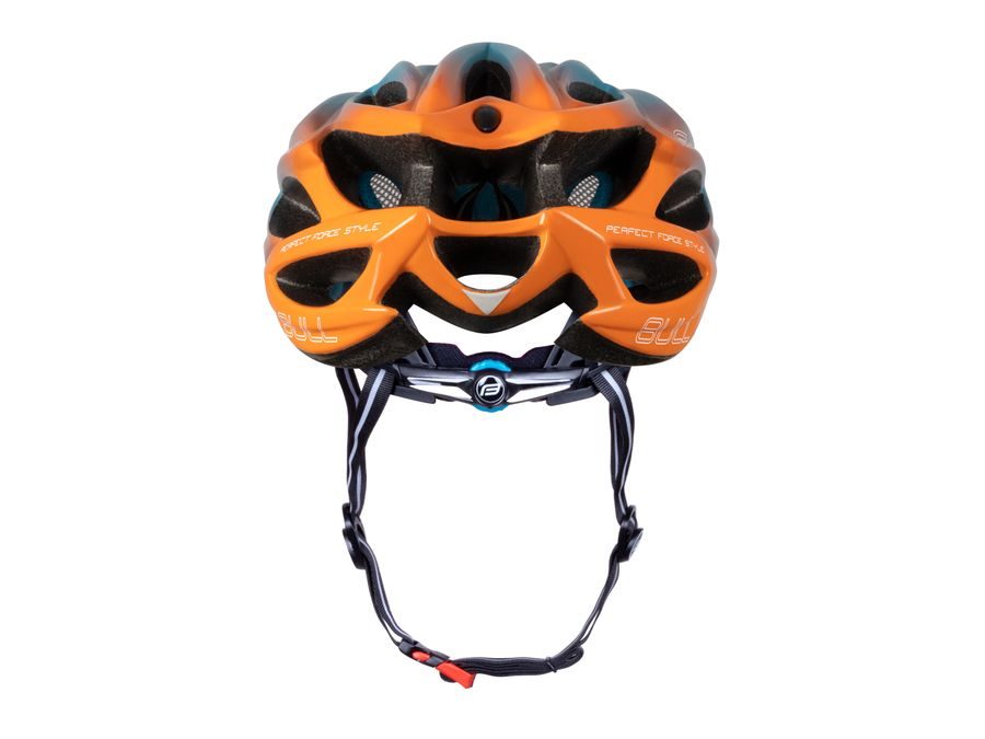 Helma FORCE BULL HUE, modro-oranžová