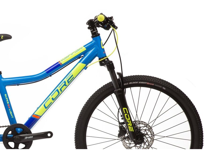 Dětské kolo Core Nipper 24", jednopřevodník, superlight modrý, hydraulické MT-200, Z-565 - odpružená vidlice