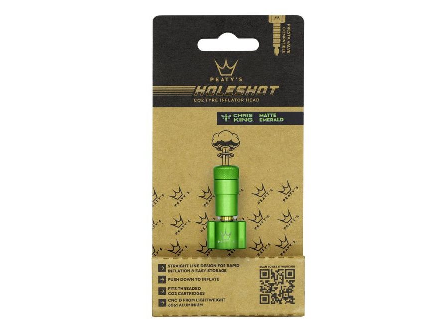 Hlavice pumpy PEATY'S HOLESHOT HLAVICE CO2 PUMPY EMERALD