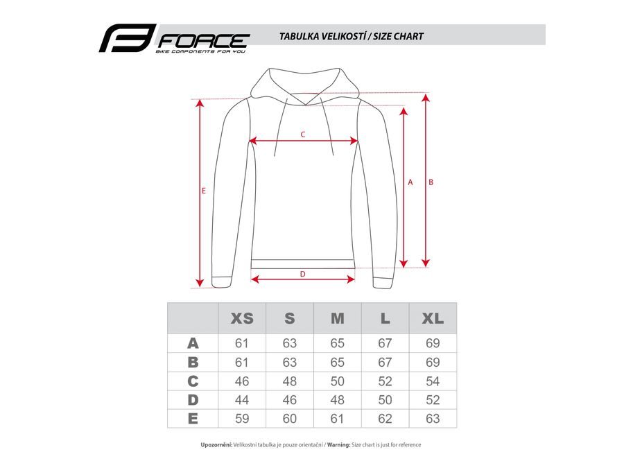 Pánská mikina FORCE COMFY UNI přes hlavu s kapucí, černá
