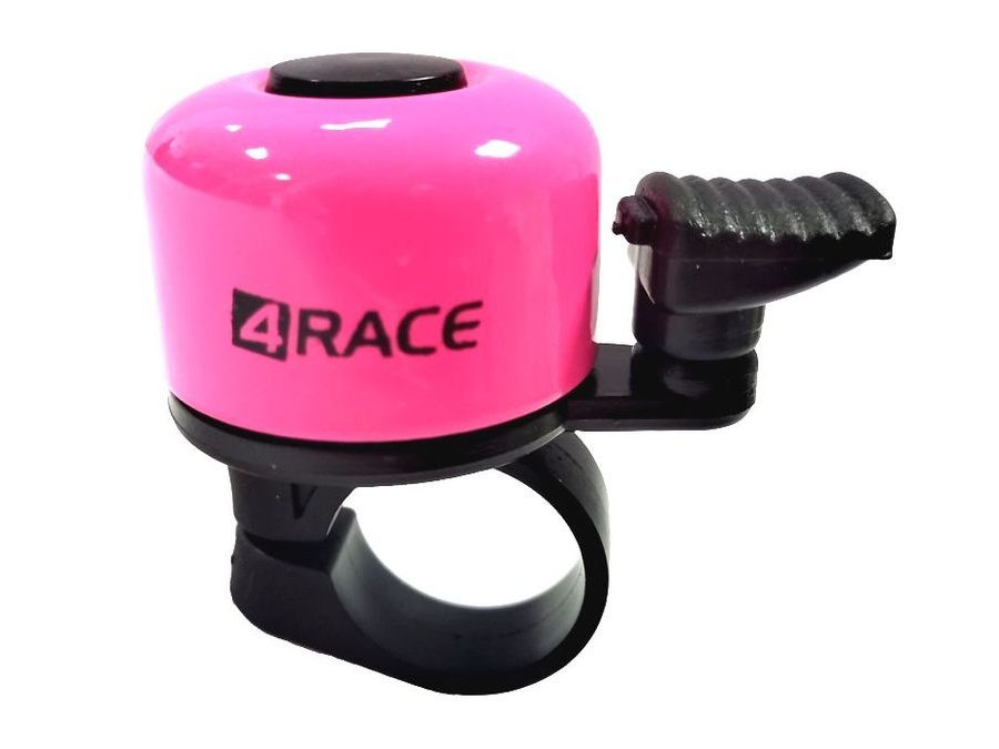 zvonek 4RACE mini růžový na kartě