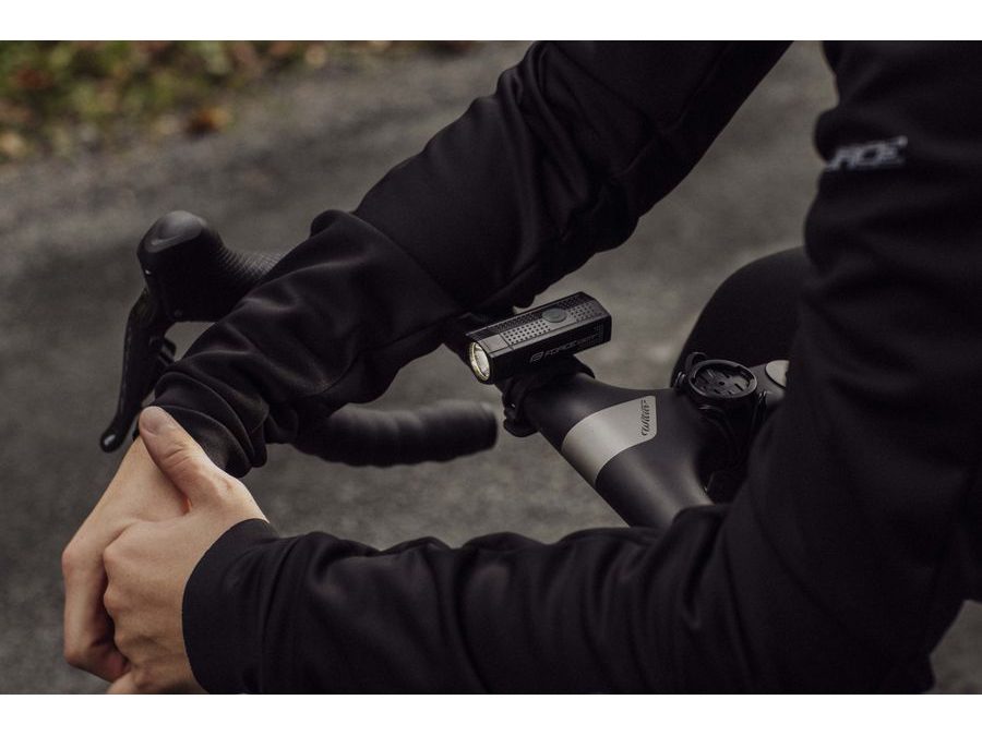 Světlo přední FORCE DOT USB, černé