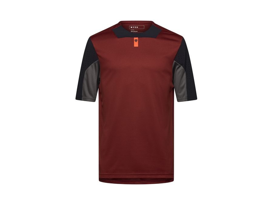 Pánksý dres s krátkým rukávem Fox Defend Ss Jersey, Rust Brown
