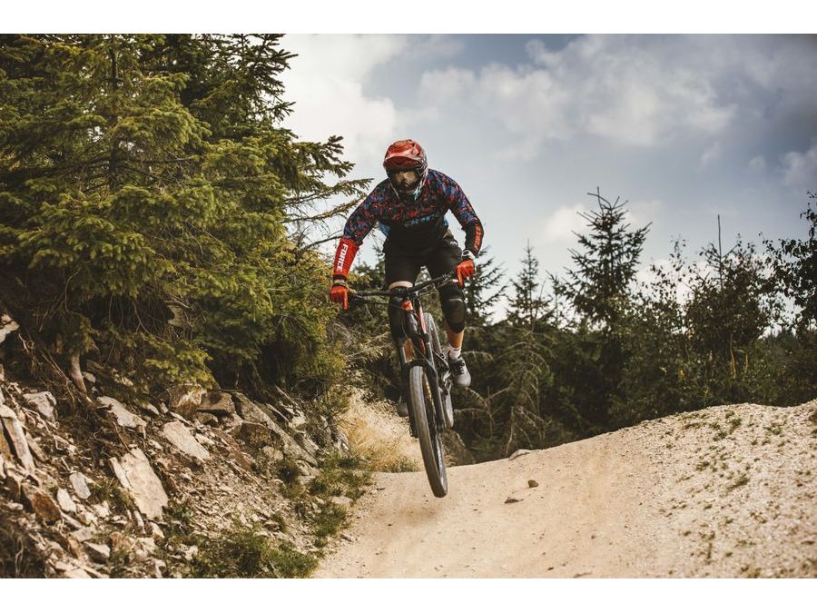 Dres s dlouhým rukávem FORCE RECKLESS, černo-červeno-modrý