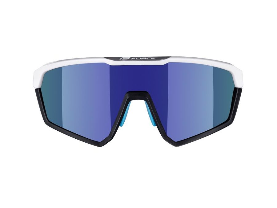 brýle FORCE APEX, bílo-šedé, modré zrcadlové skla
