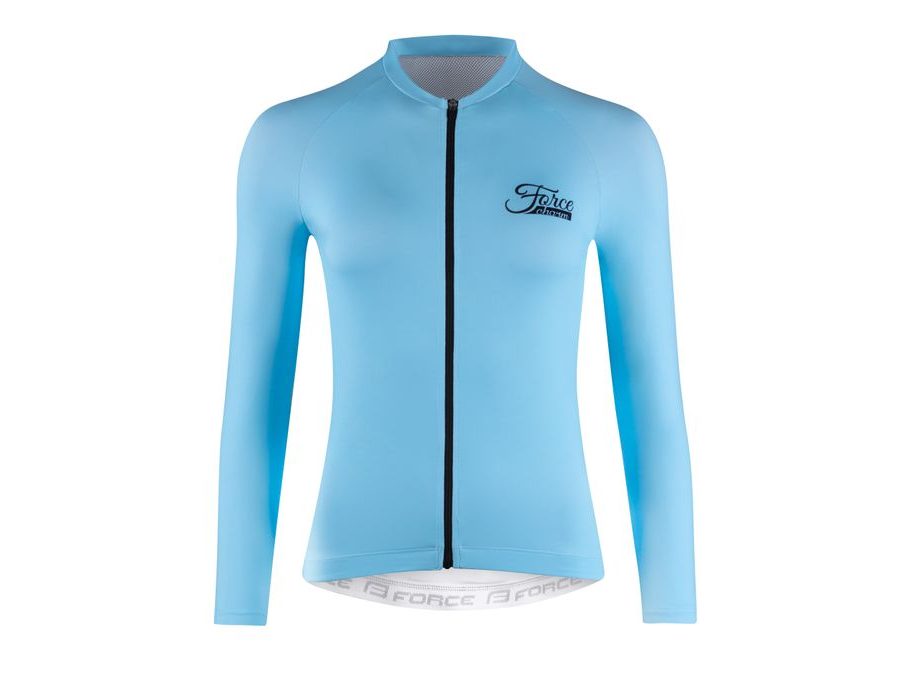 Dámský dres s dlouhým rukávem FORCE CHARM LADY, světle modrý