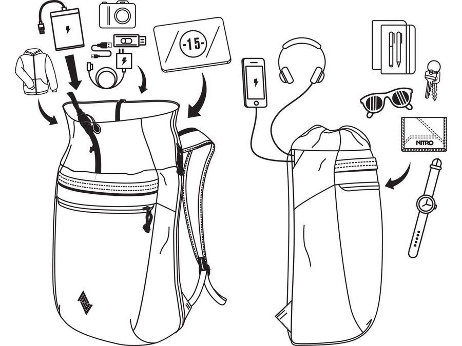 Batoh NITRO FUSE wine