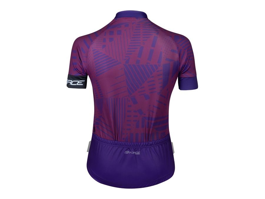 Dámský dres FORCE SHARD LADY krátký rukáv, fialový