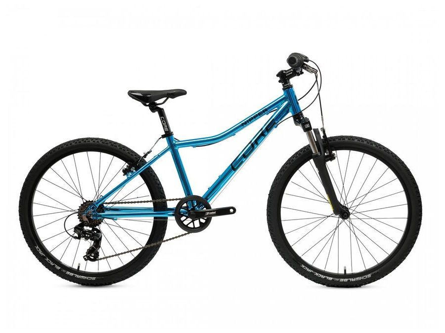 Dětské kolo Core Nipper 24", jednopřevodník, chromovaný modrý 2025 + odpružení