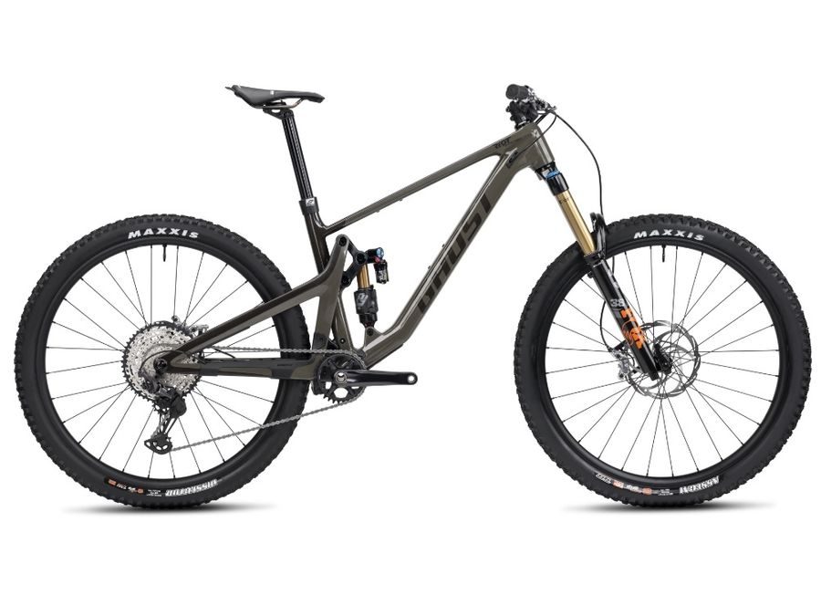 Celoodpružené kolo GHOST Riot AM CF 160/140 Full Party Grey/Brown