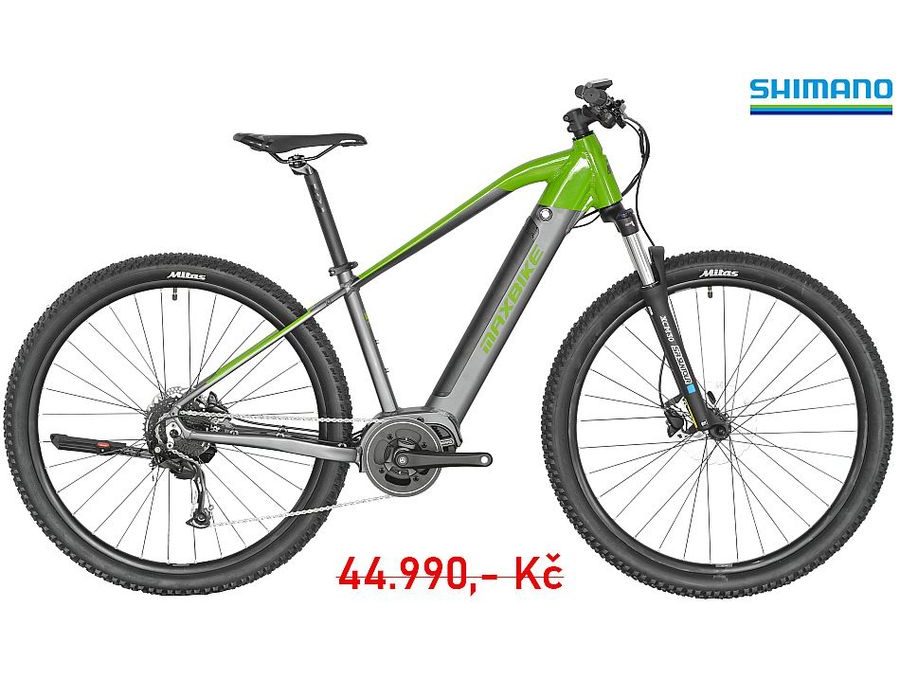 Pánské horské elktrokolo Maxbike Frode šedý 2024