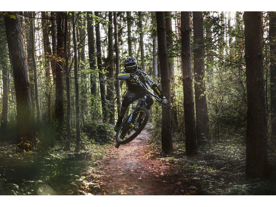 Dres s dlouhým rukávem FORCE RECKLESS, černo-žluto-šedý