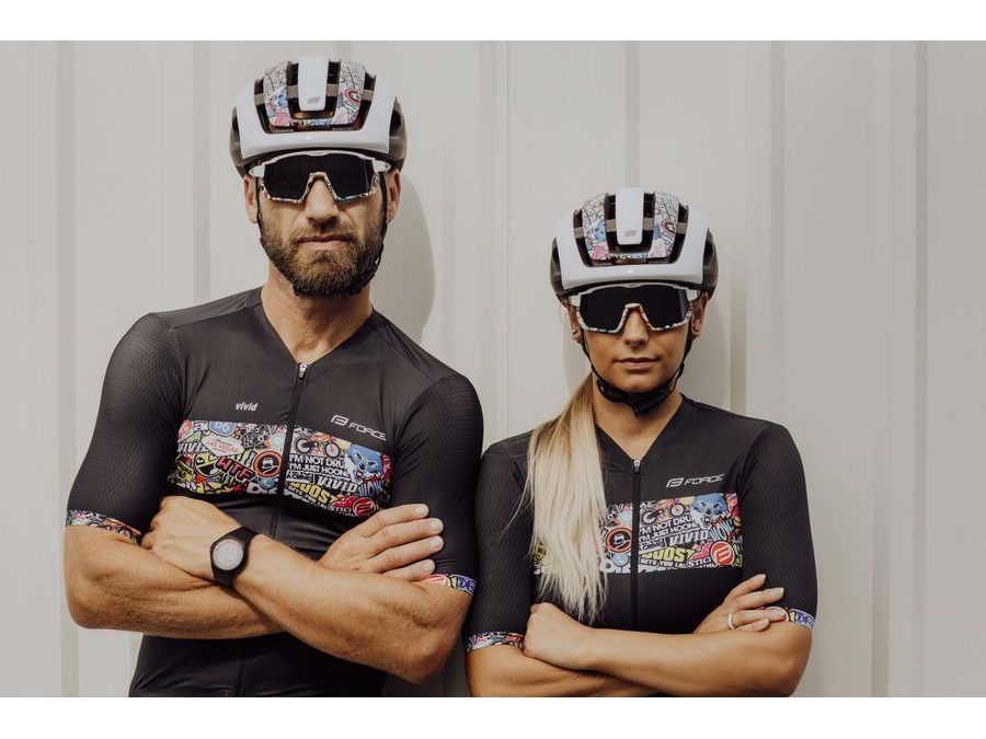 Městská helma FORCE NEO VIVID, bílo-černá