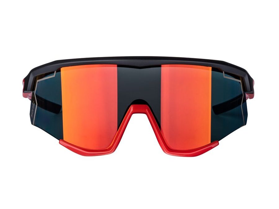 Brýle FORCE SONIC černo-červené, červená zrc. skla
